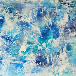 Frozen Flowers geschilderd door 