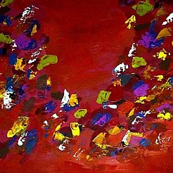 Confetti geschilderd door 