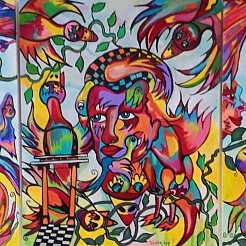 Find your own way geschilderd door 