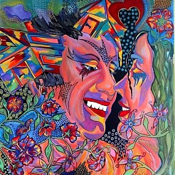 Love geschilderd door 