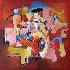 Kind van werelden geschilderd door 