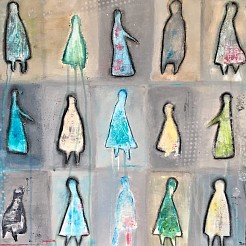 Hokjes geschilderd door 