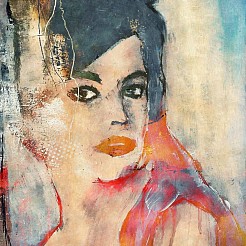 Vintage geschilderd door 