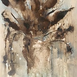 Flowers blue geschilderd door 