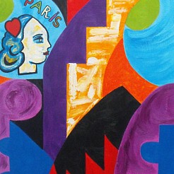 Deco Paris geschilderd door 