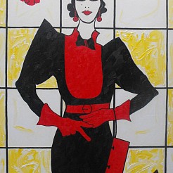 Ode aan mode ontwerpster Fong Leng geschilderd door 