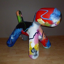 Pup Art  XL geschilderd door 