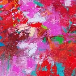 In the backyard geschilderd door 