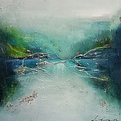 Stream geschilderd door 