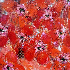 Cosmic dancer geschilderd door 