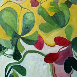 2035 Voorjaar in de tuin geschilderd door 