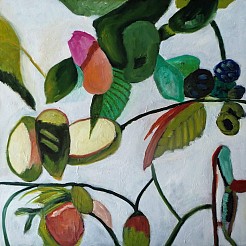 2031 Voorjaar in de tuin geschilderd door 