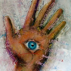 Hand of Fatima geschilderd door 