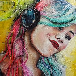 Music makes me lose Control geschilderd door 