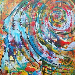 Faces geschilderd door 