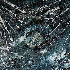 Storm op zee geschilderd door 