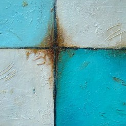 Carreaux blues geschilderd door 