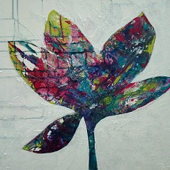 Flower power geschilderd door 