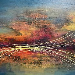 Meet me at the lakeside geschilderd door 