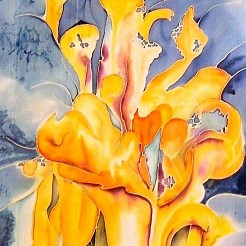 De Blauwe geschilderd door 