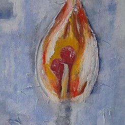 Twee Lucifers geschilderd door 