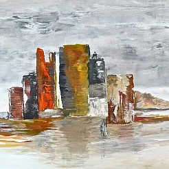 Burcht geschilderd door 