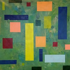 Abstract 1 (Stylish) geschilderd door 