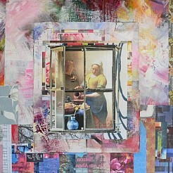 Het Melkmeisje geschilderd door 