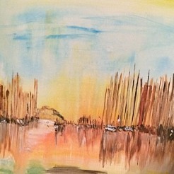 Puerto geschilderd door 