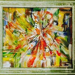 Explosie geschilderd door 