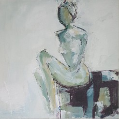 Vrouw geschilderd door 