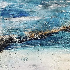 Driftwood in seattle pacific north west geschilderd door 