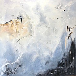 Between mountains and clouds geschilderd door 