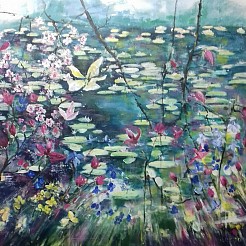 Tuinen van giverny geschilderd door 