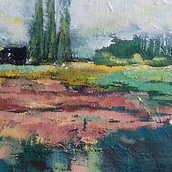 Vergezicht bij Nuenen geschilderd door 