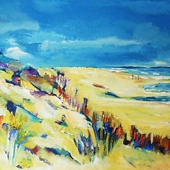 Strand geschilderd door 