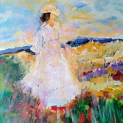 Romantisch tafereel geschilderd door 