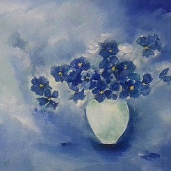 Viooltjes geschilderd door 