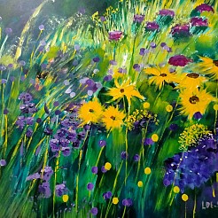 Tuinen van Giverny (Serie Monet) geschilderd door 