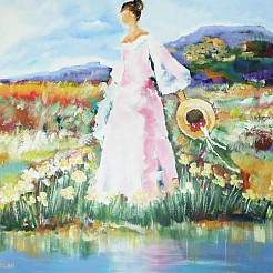 Romantisch (4) (aan de waterkant) geschilderd door 