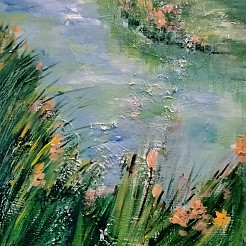 Rivier (2) geschilderd door 