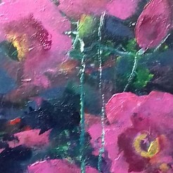 Stokrozen geschilderd door 