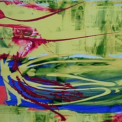 Waterballet geschilderd door 