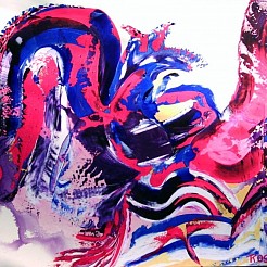 Winterslaap geschilderd door 