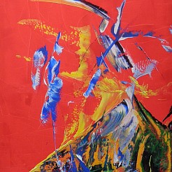 Bluebirds geschilderd door 