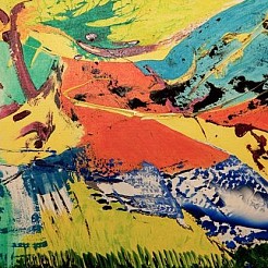 Nachtvlinder geschilderd door 