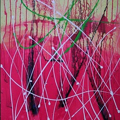 Vuurvliegjes geschilderd door 