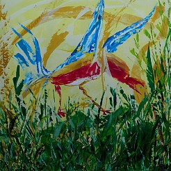 Mei geschilderd door 