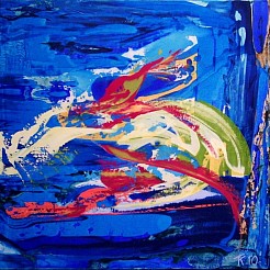 Afdaling geschilderd door 