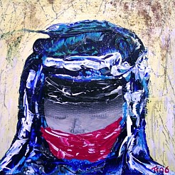 Gesluierd geschilderd door 